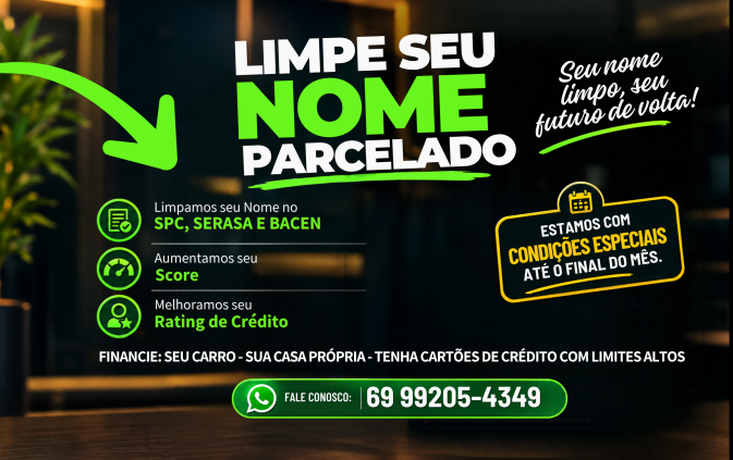 LIMPA NOME PARCELADO