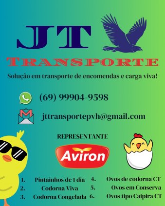 Transporte de encomendas e carga viva.