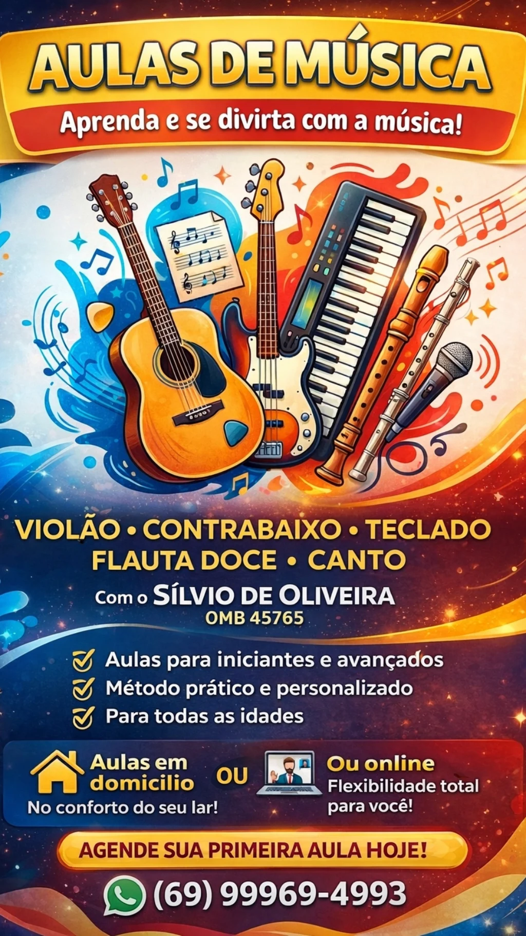 Aulas de música 