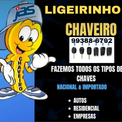 Chaveiro Ligeirinho 24 Horas 