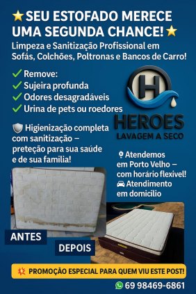Limpeza de sofá e colchão 