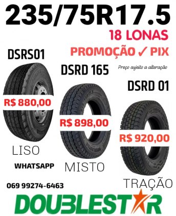 PNEU NOVO 235/75R17.5 LISO (NOVO)