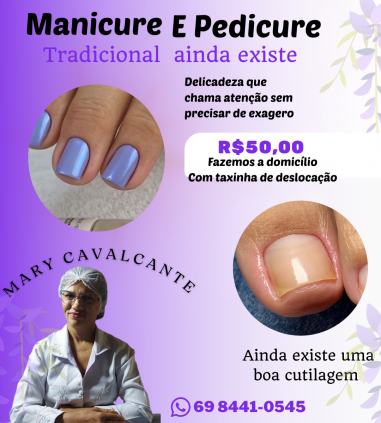 Manicure e pedicure super profissional 