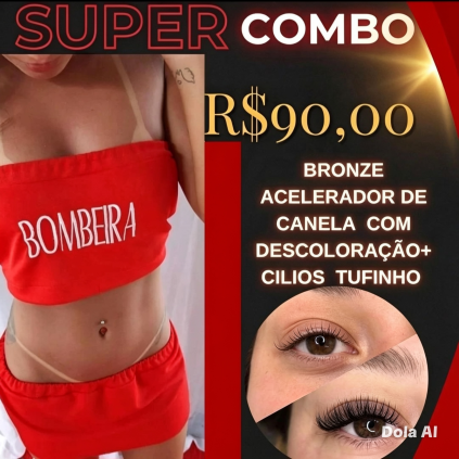 Bronzeamento natural +Cílios 