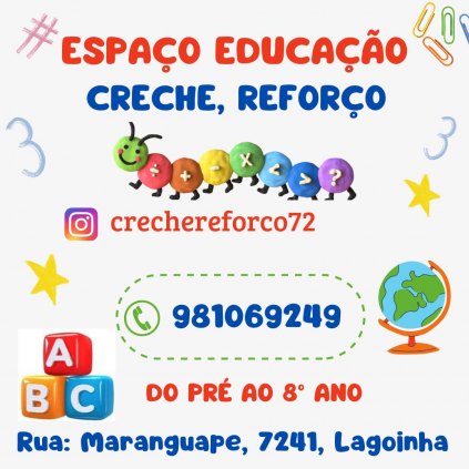 CRECHE, REFORÇO