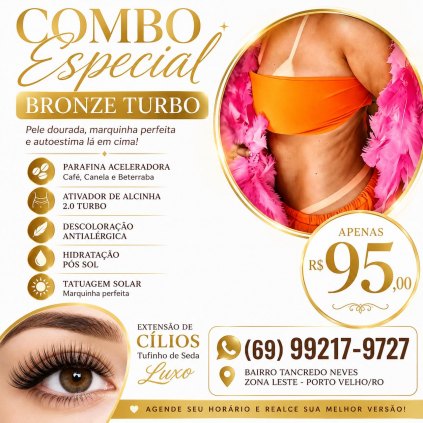 Super combo bronze + cílios 