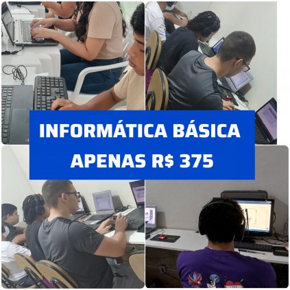 Curso Informática Básica por apenas R$ 375
