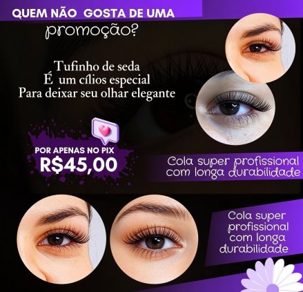 Cílios elegância ao olhos 