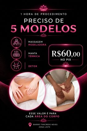 Massagem modeladora com lipocavitação 