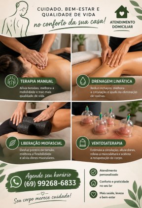 Ventosaterapia & Massagem relaxante 