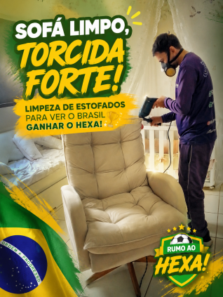 Lavagem a seco de sofá, colchão, tapetes...