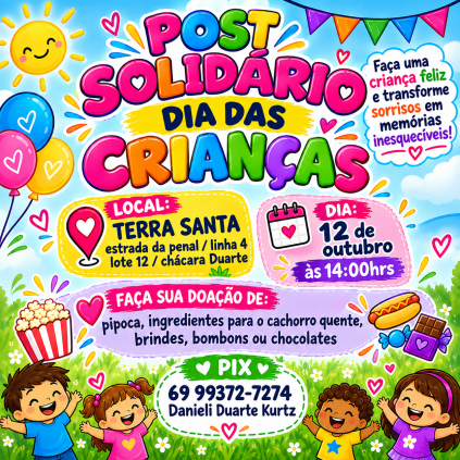Sua doação gera alegria para uma criança