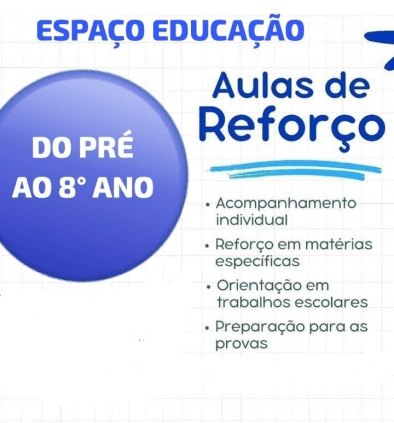 CRECHE E REFORÇO