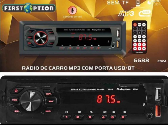 Som Automotivo MP3 Bluetooth 