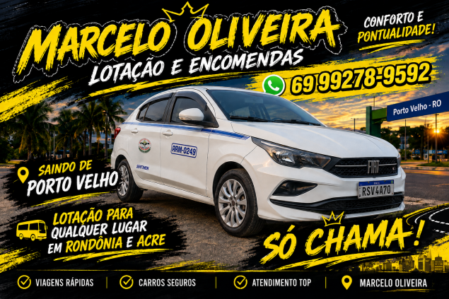táxi lotação e encomendas 