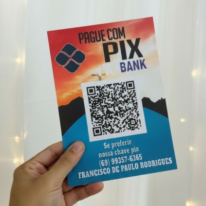 Plaquinha PIX Personalizada