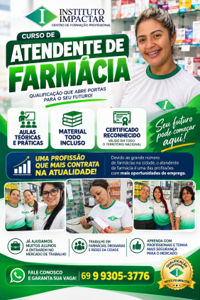 ATENDENTE DE FARMÁCIA COMPLETO