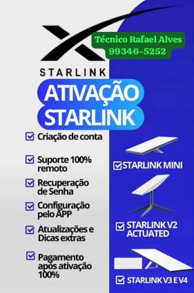 Técnico de antenas TV e Internet starlink 