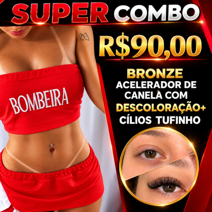 PELE MORENA LINDA E BRONZEAMENTO + CÍLIOS 