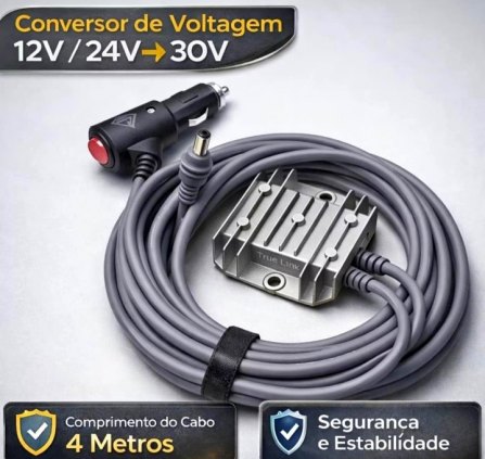 Inversor e instabilizador de energia para usar starlink no carro e caminhões 