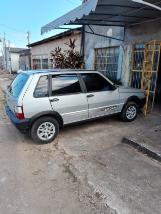FIAT UNO WAY 2011 PRATA COM AR