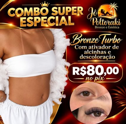 Comboio bronzeamento + cílios 