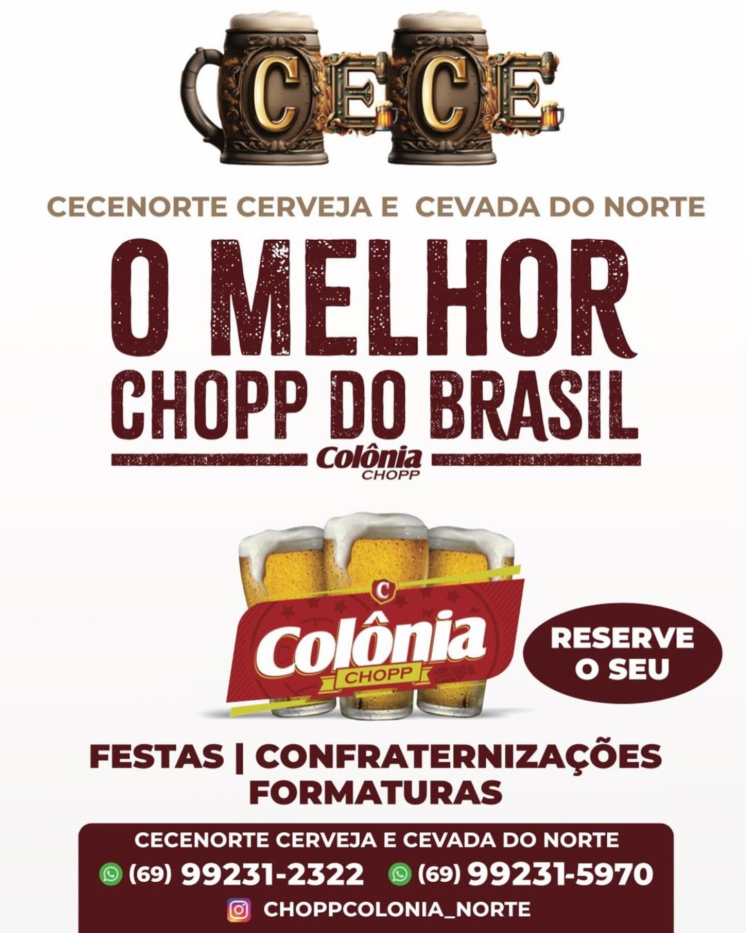 O MELHOR CHOPP DO BRASIL ESTÁ AQUI