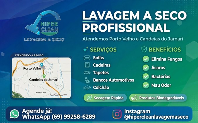 LAVAGEM A SECO PROFISSIONAL 