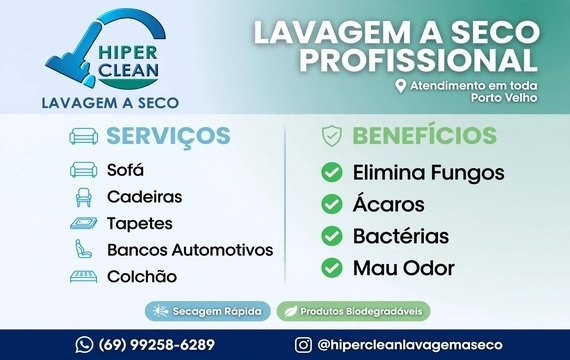 LAVAGEM A SECO PROFISSIONAL 