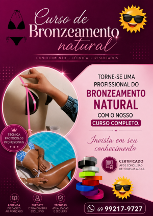 Curso de bronzeamento Natural  com ótimas dicas para vc crescer em sua area