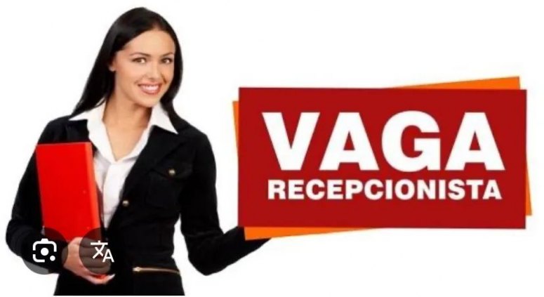 VAGA DE EMPREGO: RECEPCIONISTA FIXA - SALSALITO