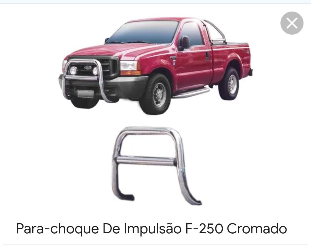 Para- choque de impulsão F-250 cromado 