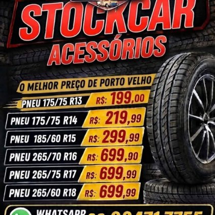 PNEU 175/75 ARO 14 T GOL /CELTA/ SAV / STRADA ETC.. R$ 220,00 MONTAGEM GRATIS   