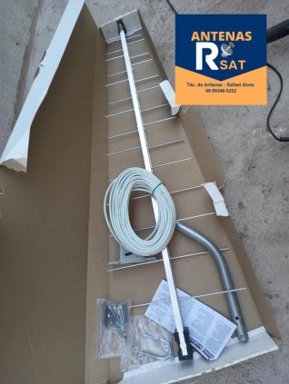 Antena externa UHF para canais locais em alta definição HD 