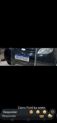 Ford ka preto roubado placa NEB7H40