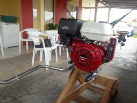 Motor Rabeta turbo (branco)13hp com partida Eletrica