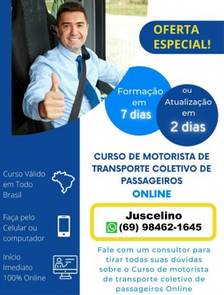 curso para condutor de ambulância, passageiros - (ÔNIBUS) , escolares,  produtos perigosos (mopp-caminhão tanque), carga indivisíveis.  