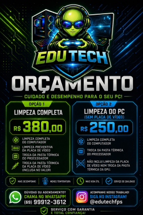 Limpeza de computador e manutenção em geral