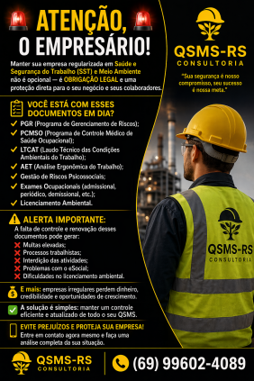 Serviços de Saúde e Segurança do trabalho
