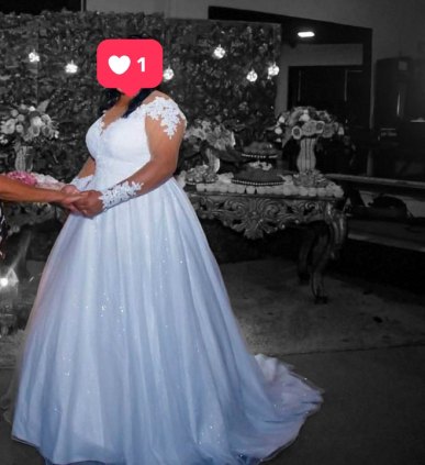 Vestido de noiva usado  única vez 