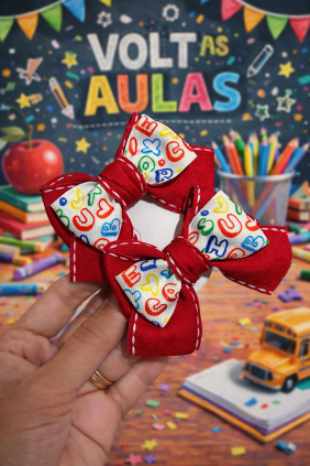 Laços infantil volta as aulas 