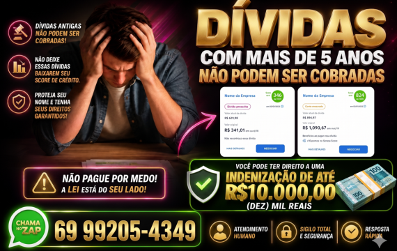 DIVIDAS COM MAIS DE 5 ANOS