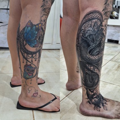 Coberturas de Tatuagens e tatuagem variadas 