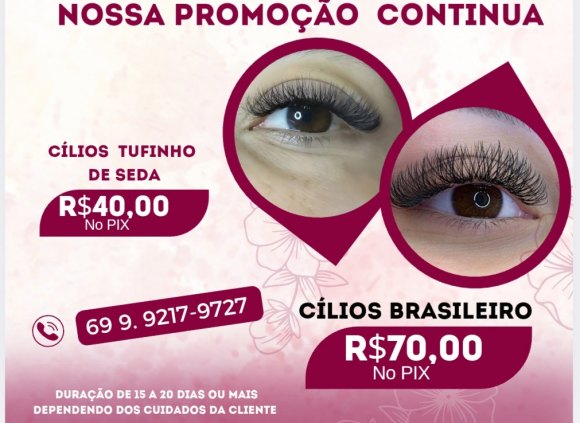 Extensão de cílios 