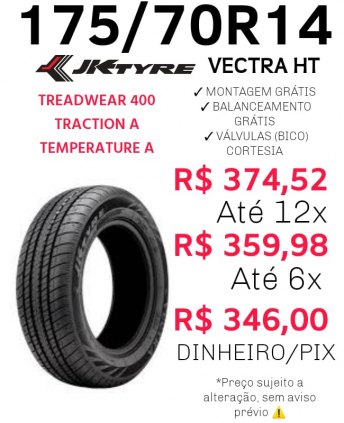 PNEU 14 - 175/70R14 NOVO