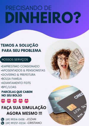 PRECISANDO DE DINHEIRO?