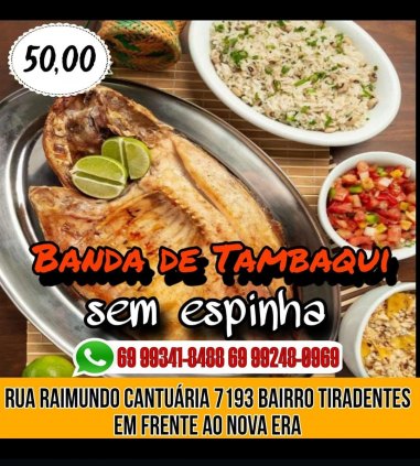 Tambaquí assado sem espinha 