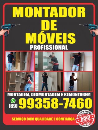 Montador de Móveis Profissional Montagem Desmontagem 
