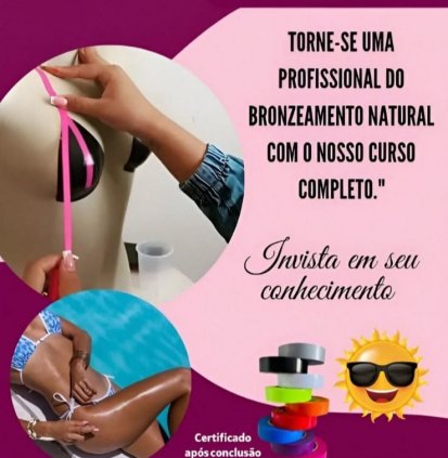 Promoção relâmpago Curso de bronzeamento natural 