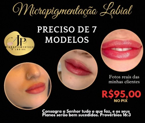 Modelo micropigmentação Labial 